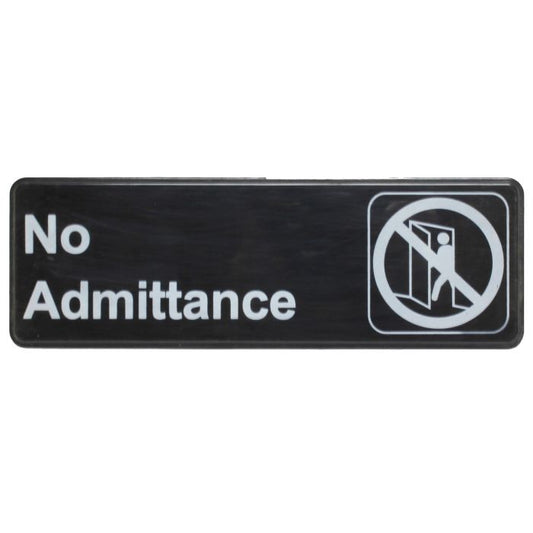 Thunder Group Information Sign with Symbol helps make customers and employees aware of restricted areas to make sure your are is organized and safe. The sign features universal symbols and clear letters on anti-glare surfaces to give a professional, seamless look to any space. The dimensions of this sign are 3x9-inch so it can be placed in any area to suit your needs and not take away from the rest of the space and decor.
