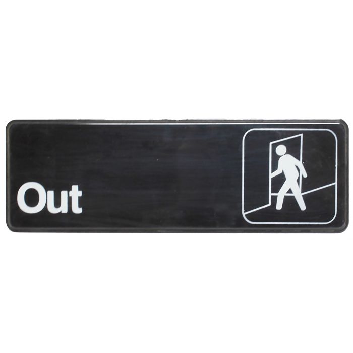 Thunder Group Information Sign with Symbol lets your customers know where an out is located in case of a fire or other emergency. A sign like this helps you maintain a safe and professional environment that your customers and workers will appreciate. The sign features universal symbols and clear letters on anti-glare surfaces to give a professional, seamless look to any space. 