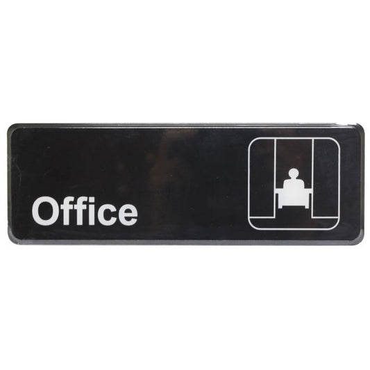 Information Sign with Symbol, Office 9"x3"x1/8"