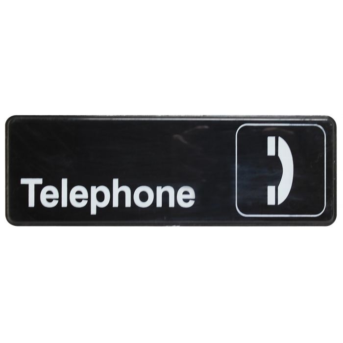 Thunder Group Information Sign with Symbol is designed to ensure a convenient navigation inside your establishment for your guests and staff. It features a durable plastic construction with rounded corners and self-adhesive back side that is effortless to mount and clean. Resistant to mechanical damage, humidity and temperature changes, it will securely remain in place for years. 
