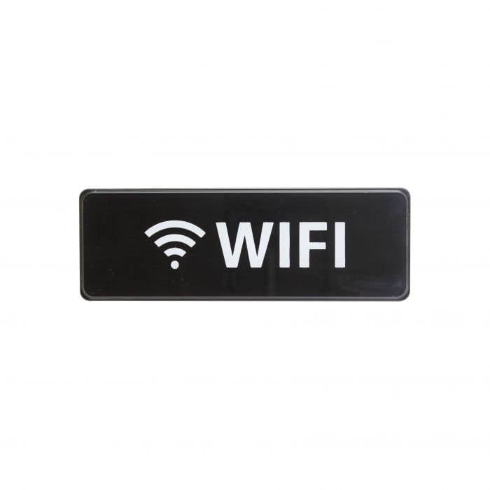 Thunder Group Information Sign with Symbol is an essential marking tool for various facilities, providing a clear visual indicator of available wireless internet services. Featuring white lettering on a black background and a clear graphic image, this information sign is highly visible and helps get your message across clearly. The sign features universal symbols and clear letters on anti-glare surfaces to give a professional, seamless look to any space.