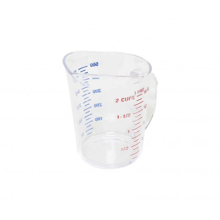 Thunder Group Measuring Cup is an essential item for both home and commercial kitchens. Measuring water, milk, oil and other ingredients is extremely easy with this utensil! Due to its durable polycarbonate construction the cup has an amazing quality and will last you for many years. The graduation on the measuring cup allows you to easily see the measurements while allowing you also seeing the liquid inside the cup. This perfect item also can easily fit in the microwave oven, fridge or even freezer. 