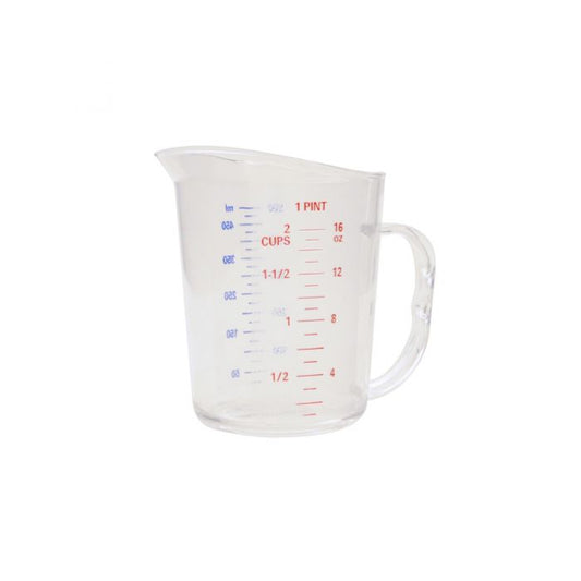 Measuring Cup with U.S. and Metric Measurements, Polycarbonate 0.5L/1 Pint