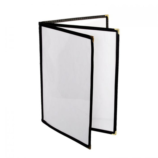 Thunder Group 3 Page Book Fold Menu Cover is a professional and durable menu presentation solution tailored for the food service and hospitality industry. With a 3-page book fold design, this menu cover allows for a comprehensive display of menu offerings, making it ideal for establishments with a broad selection of dishes and beverages. Made from flexible plastic laminate, it stands up to daily wear and tear while remaining easy to clean and maintain. 