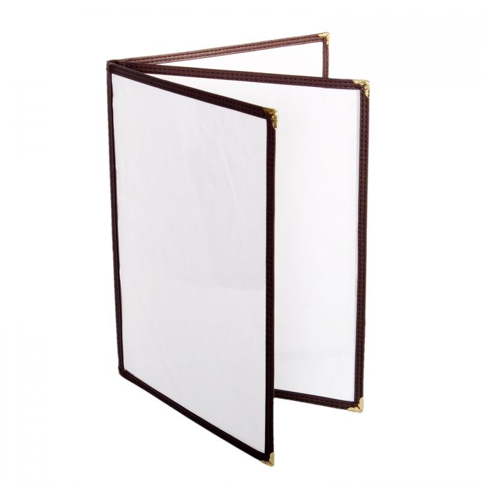 Thunder Group 3 Page Book Fold Menu Cover is a professional and durable menu presentation solution tailored for the food service and hospitality industry. With a 3-page book fold design, this menu cover allows for a comprehensive display of menu offerings, making it ideal for establishments with a broad selection of dishes and beverages. Made from flexible plastic laminate, it stands up to daily wear and tear while remaining easy to clean and maintain. 