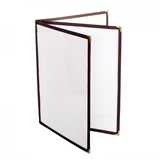 Thunder Group 3 Page Book Fold Menu Cover is a professional and durable menu presentation solution tailored for the food service and hospitality industry. With a 3-page book fold design, this menu cover allows for a comprehensive display of menu offerings, making it ideal for establishments with a broad selection of dishes and beverages. Made from flexible plastic laminate, it stands up to daily wear and tear while remaining easy to clean and maintain. 