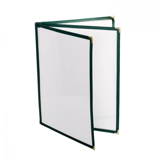 Thunder Group 3 Page Book Fold Menu Cover is a professional and durable menu presentation solution tailored for the food service and hospitality industry. With a 3-page book fold design, this menu cover allows for a comprehensive display of menu offerings, making it ideal for establishments with a broad selection of dishes and beverages. Made from flexible plastic laminate, it stands up to daily wear and tear while remaining easy to clean and maintain. 