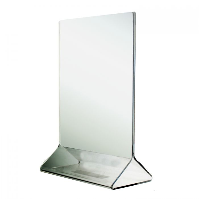 Thunder Group Table Card Holder is a durable and functional solution for displaying signage in a wide range of settings. Crafted from clear acrylic, this standard-style holder features a flat insert panel and flat base, ensuring visibility, stability, and ease of use. Its transparent construction allows for unobstructed viewing, making it perfect for presenting table numbers, name cards, or promotional materials in restaurants, cafes, banquet halls, or conference settings. 