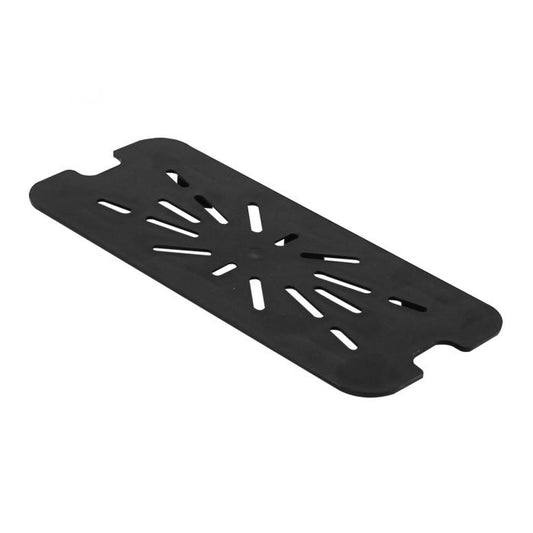 Thunder Group Drain Shelf for Third Size Pan is an essential accessory for enhancing kitchen efficiency and food safety. Designed to fit seamlessly into third-size food pans, this drain shelf helps keep contents elevated and out of liquid, preserving food quality. Made from clear, shatter-resistant polycarbonate, it withstands the demands of commercial use while allowing easy visibility of stored contents. 