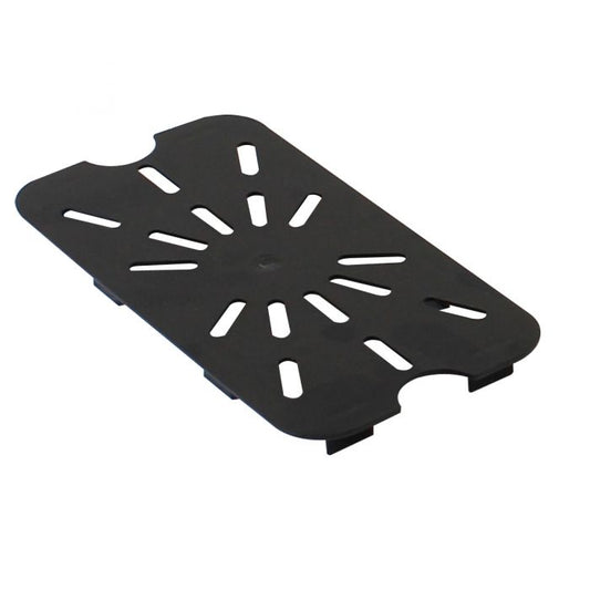 Thunder Group Drain Shelf for Quarter Size Pan is an essential accessory for enhancing kitchen efficiency and food safety. Designed to fit seamlessly into quarter-size food pans, this drain shelf helps keep contents elevated and out of liquid, preserving food quality. Made from clear, shatter-resistant polycarbonate, it withstands the demands of commercial use while allowing easy visibility of stored contents. 