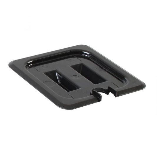 Thunder Group Slotted Cover For Sixth Size Food Pan is a dependable solution for commercial kitchens that prioritize durability and efficiency. Designed to fit sixth-size food pans, this solid cover is made from high-quality polycarbonate, offering excellent resistance to breakage and scratching. Its clear construction allows for easy visibility of contents without the need to remove the lid, helping streamline kitchen operations. A built-in handle ensures a secure grip for quick and convenient use. 