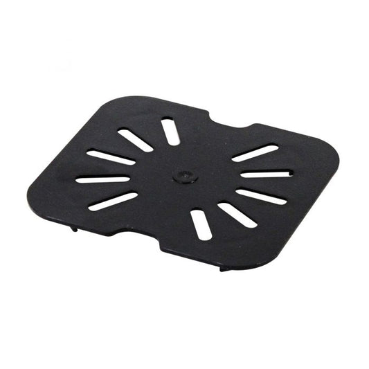 Thunder Group Drain Shelf for Sixth Size Pan is an essential accessory for enhancing kitchen efficiency and food safety. Designed to fit seamlessly into sixth-size food pans, this drain shelf helps keep contents elevated and out of liquid, preserving food quality. Made from clear, shatter-resistant polycarbonate, it withstands the demands of commercial use while allowing easy visibility of stored contents. 