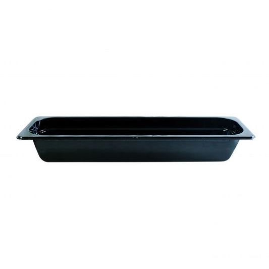 Thunder Group Half Size Long Food Pan is built for the rigorous demands of commercial food service. With a depth of 2 1/2 inches, this clear polycarbonate pan offers ample space for storing, prepping, and serving a wide variety of ingredients and dishes. Its durable, shatter and scratch resistant construction ensures reliable performance in busy kitchens, while the transparent design allows for quick content identification. 