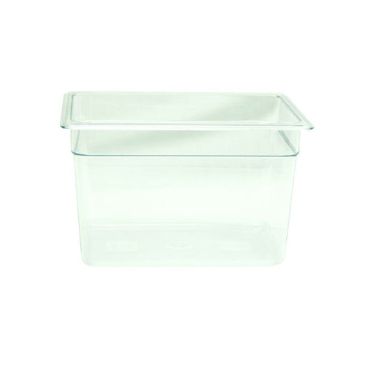Thunder Group Half Size Food Pan is built for the rigorous demands of commercial food service. With a depth of 8 inches, this clear polycarbonate pan offers ample space for storing, prepping, and serving a wide variety of ingredients and dishes. Its durable, shatter and scratch resistant construction ensures reliable performance in busy kitchens, while the transparent design allows for quick content identification. 