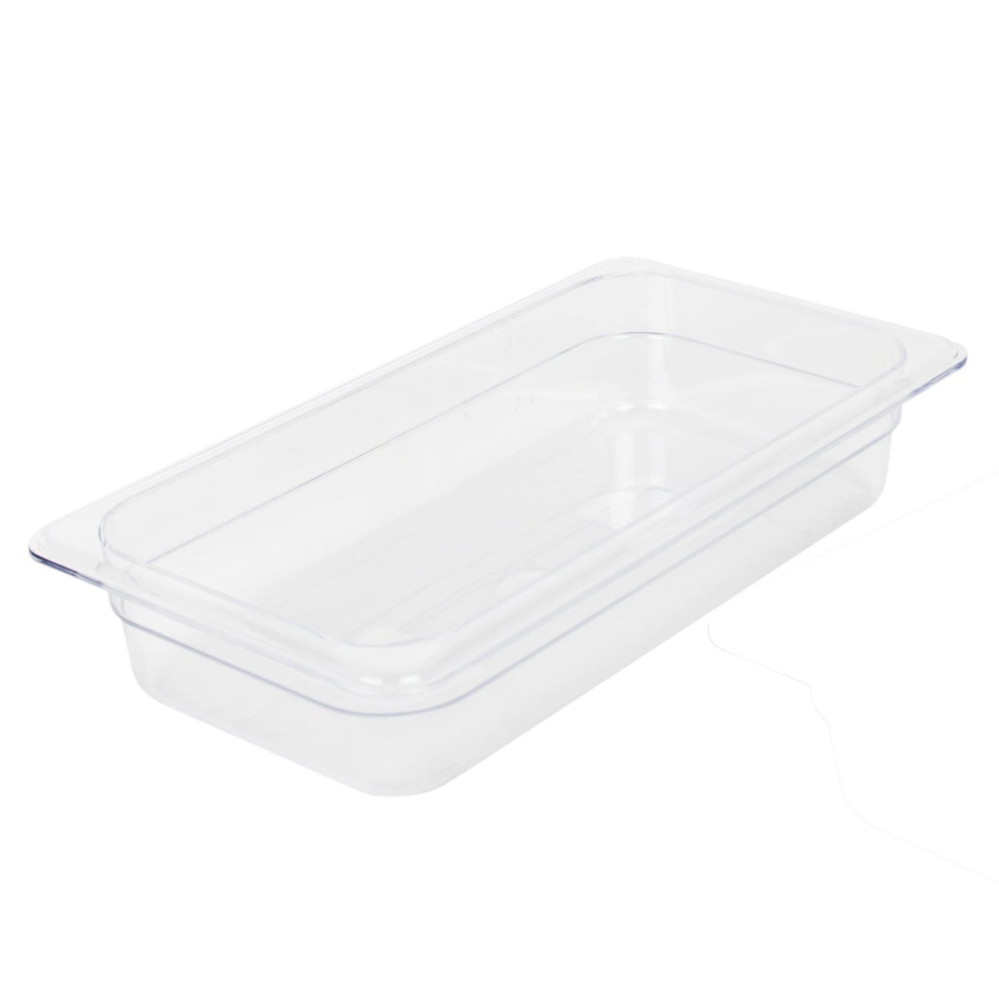 Thunder Group Third Size Food Pan is constructed from high-quality clear polycarbonate for exceptional durability and visibility. Perfect for restaurants, buffets, salad bars, and catering operations, it handles temperatures from -40°F up to 210°F without warping. Its 2.5 inches deep design is ideal for storing sliced fruits, vegetables, toppings, and more. NSF certified for commercial use, this food pan is break-resistant, shatter-resistant, and dishwasher safe, making cleanup quick and easy.