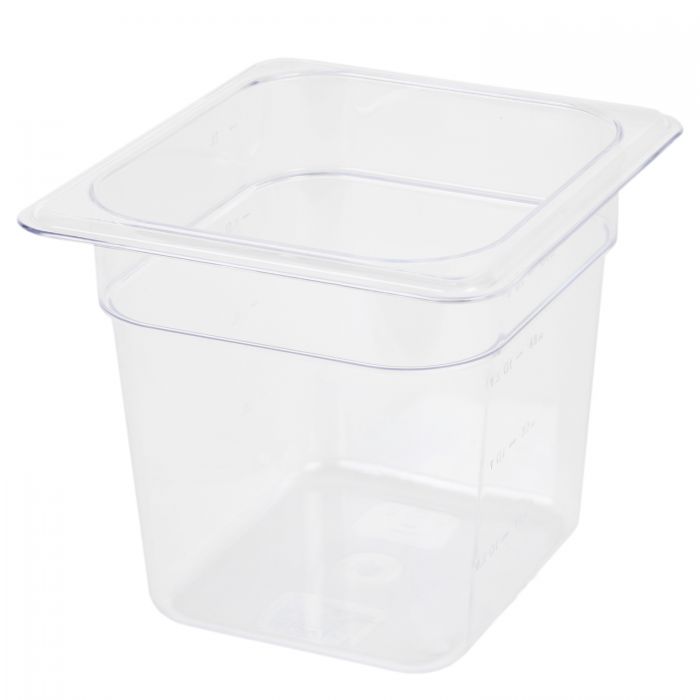 Thunder Group Sixth Size Food Pan is crafted from premium clear polycarbonate, offering excellent durability and long-lasting performance. Perfect for restaurant prep lines, buffets, and salad bars, this pan withstands temperatures from -40°F up to 210°F without warping. Its 6 inches deep design is ideal for storing veggies, toppings, and sauces. Dishwasher safe and NSF certified, it’s break-resistant, shatter-resistant, and easy to keep clean, making it a reliable choice for any commercial kitchen.
