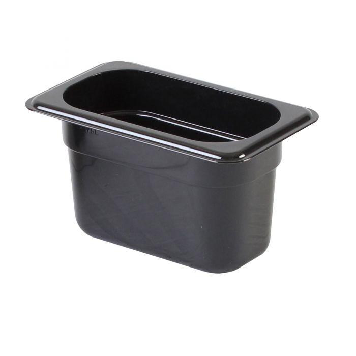 Thunder Group Ninth Size Food Pan is crafted from premium black polycarbonate, offering excellent durability and long-lasting performance. Perfect for restaurant prep lines, buffets, and salad bars, this pan withstands temperatures from -40°F up to 210°F without warping. Its 4 inches deep design is ideal for storing veggies, toppings, and sauces. Dishwasher safe and NSF certified, it’s break-resistant, shatter-resistant, and easy to keep clean, making it a reliable choice for any commercial kitchen.