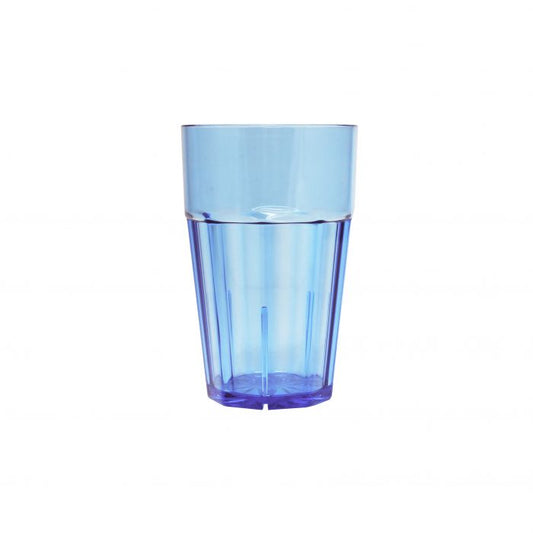 Thunder Group Diamond Rock 12/Pcs adds a vibrant style and unbeatable durability to any setting with this blue diamond tumbler made from premium polycarbonate. Holding 10 oz, it measures 3 inches in diameter and 4.75 inches in height, offering a sleek vertical profile with a beautiful diamond texture. Perfect for water, juice, iced tea, or cocktails, this tumbler is break-resistant, shatter-resistant, and dishwasher safe, making it ideal for restaurants, outdoor patios, poolside bars, and family gatherings.