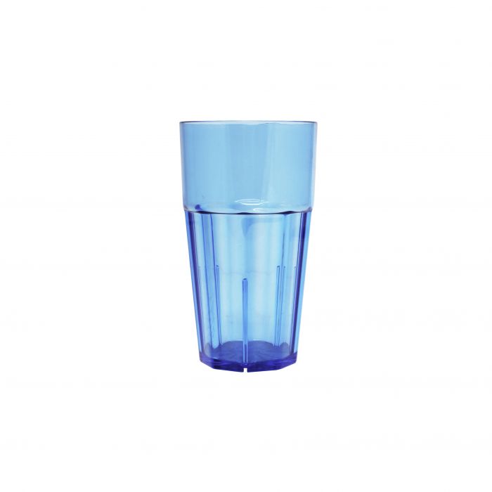Thunder Group Diamond Rock 12/Pcs adds a vibrant style and unbeatable durability to any setting with this blue diamond tumbler made from premium polycarbonate. Holding 16 oz, it measures 3.625 inches in diameter and 6.625 inches in height, offering a sleek vertical profile with a beautiful diamond texture. 