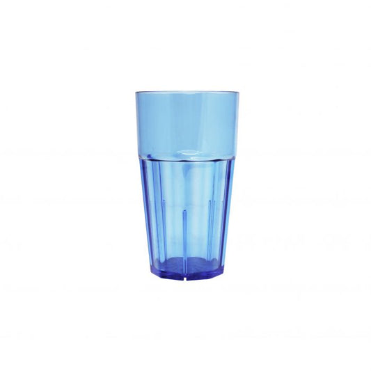 Thunder Group Diamond Rock 12/Pcs adds a vibrant style and unbeatable durability to any setting with this blue diamond tumbler made from premium polycarbonate. Holding 16 oz, it measures 3.625 inches in diameter and 6.625 inches in height, offering a sleek vertical profile with a beautiful diamond texture. 