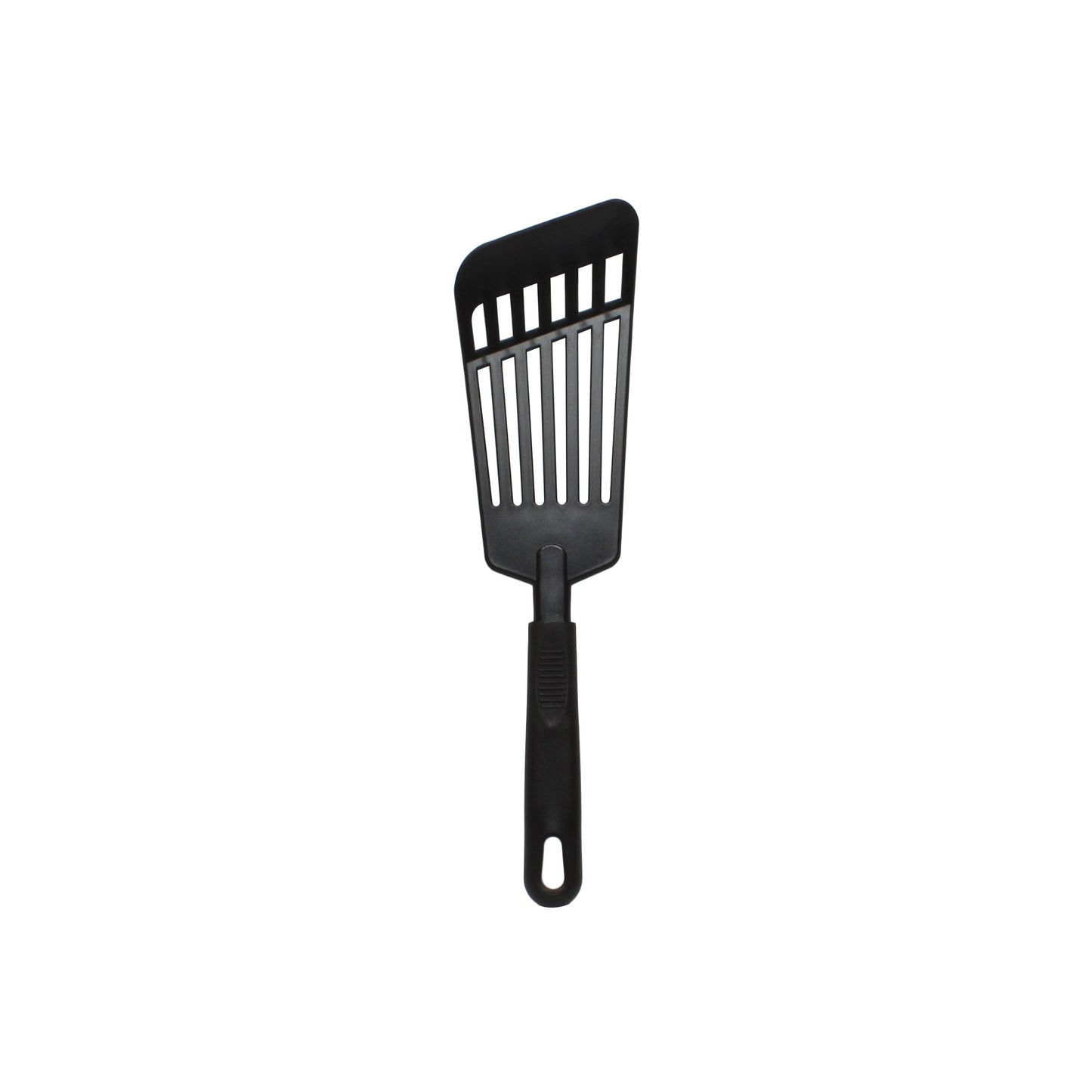 Thunder Group Slotted Spatula features a high-heat nylon blade with a sturdy polypropylene handle, heat resistant up to 410°F. Designed for flipping, lifting, and serving delicate foods, its angled slotted head drains grease and liquids effortlessly. Lightweight yet durable, it’s safe on nonstick cookware, making it a reliable tool for restaurants, catering, or everyday home cooking.