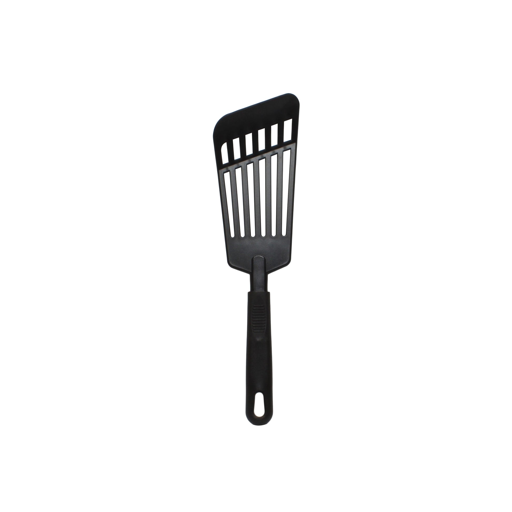 Thunder Group Slotted Spatula features a high-heat nylon blade with a sturdy polypropylene handle, heat resistant up to 410°F. Designed for flipping, lifting, and serving delicate foods, its angled slotted head drains grease and liquids effortlessly. Lightweight yet durable, it’s safe on nonstick cookware, making it a reliable tool for restaurants, catering, or everyday home cooking.