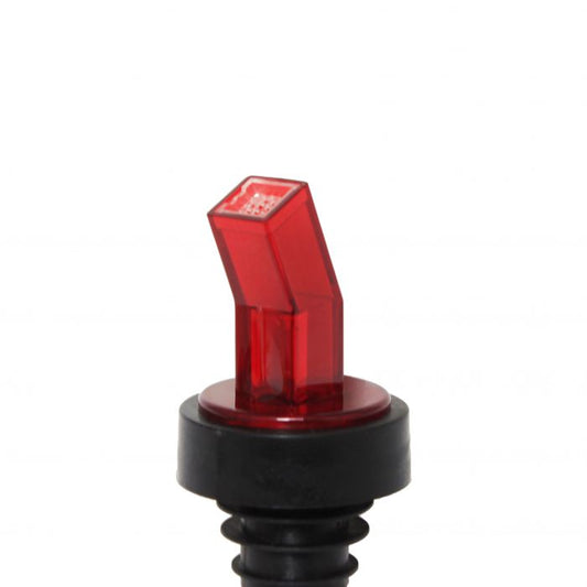 Thunder Group Liquor Pourer with Build-in Screen 12/Pcs effectively filters out impurities, delivering a smooth and clean pour every time. Made of durable acrylonitrile, it is color coded for quick identification and fits standard 750 ml liquor bottles securely. Ideal for bars, restaurants and home bartenders who value both efficiency and presentation, this pourer prevents clogs while adding a vibrant touch to any bottle.