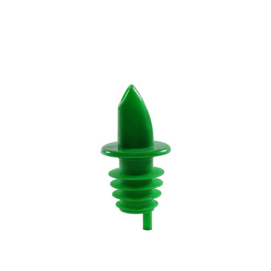Thunder Group Free Flow Liquor Pourer 12/Pcs delivers smooth and efficient pouring for any bar setup. Made from durable ethylene-vinyl acetate, it fits standard 750 ml liquor bottles with a secure seal. Its sleek color coded design helps prevent mix-ups while supporting fast service in commercial or home environments.