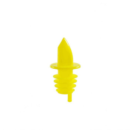 Thunder Group Free Flow Liquor Pourer 12/Pcs delivers smooth and efficient pouring for any bar setup. Made from durable ethylene-vinyl acetate, it fits standard 750 ml liquor bottles with a secure seal. Its sleek color coded design helps prevent mix-ups while supporting fast service in commercial or home environments.