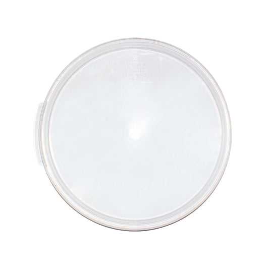 Thunder Group Round Cover is built to securely fit 6 quart (PLRFT306PC) and 8 quart (PLRFT308PC) round food containers, ensuring a tight seal for food preservation. Crafted from durable, transparent polycarbonate, this lid is NSF certified, dishwasher safe, and can withstand temperatures from -40°F to 210°F. It is break-resistant and shatter-resistant, making it ideal for demanding foodservice environments. Not microwave or oven safe.