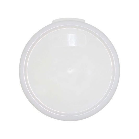 Thunder Group Round Cover is built to securely fit 6 quart (PLRFT306PP) and 8 quart (PLRFT308PP) round food containers, ensuring a tight seal for food preservation. Crafted from durable, transparent polypropylene, this lid is NSF certified, dishwasher safe, and can withstand temperatures from -40°F to 210°F. It is break-resistant and shatter-resistant, making it ideal for demanding foodservice environments. Not microwave or oven safe.