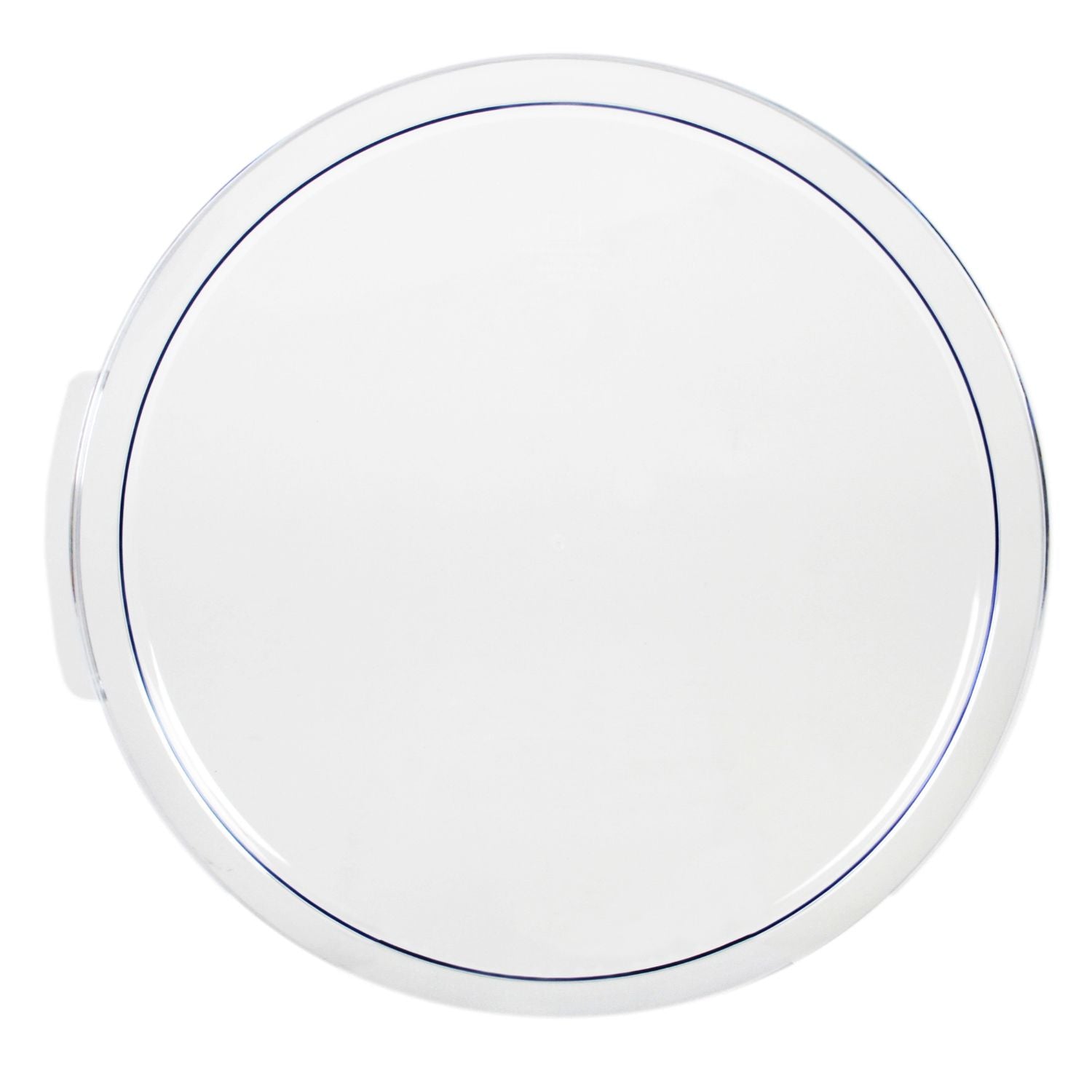 Thunder Group Round Cover is designed to fit 12 quart (PLRFT312PC), 18 quart (PLRFT318PC), and 22 quart (PLRFT322PC) round food containers, offering secure coverage for commercial food storage. Made from clear, durable polycarbonate, it withstands temperatures from -40°F to 210°F. Break-resistant, shatter-resistant, dishwasher safe, and NSF listed, this lid is perfect for high-volume kitchens. Not for microwave or oven use.