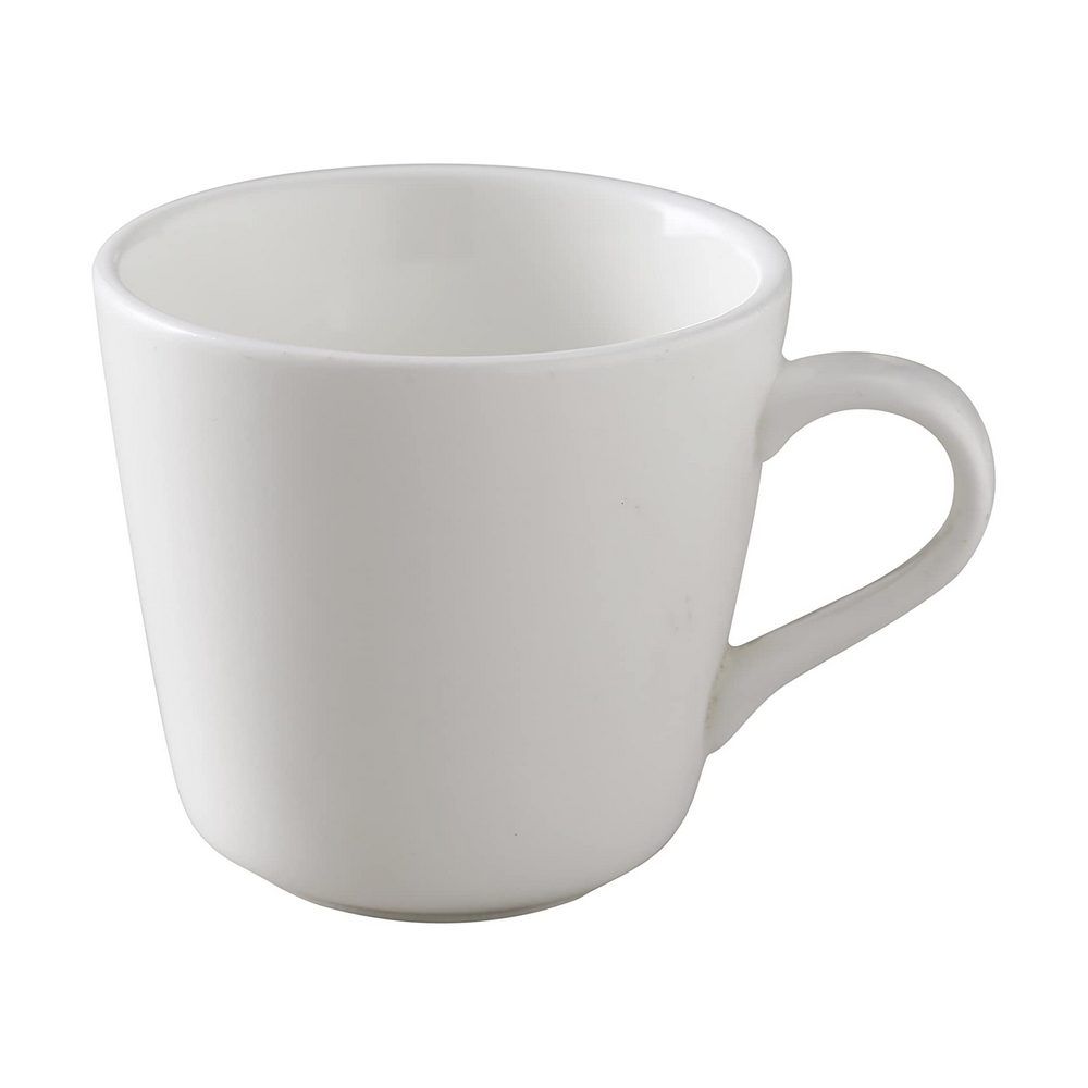 Yanco Tall Cup PS-1 is a versatile and stylish choice for any coffee shop, hotel, or diner. With a 7-ounce capacity, it is ideal for serving coffee, tea, hot chocolate, and other beverages. Crafted from durable porcelain, this cup withstands daily use while maintaining its sleek white finish. Its rounded handle ensures a comfortable grip, while the dishwasher- and microwave-safe design adds convenience to any busy establishment.