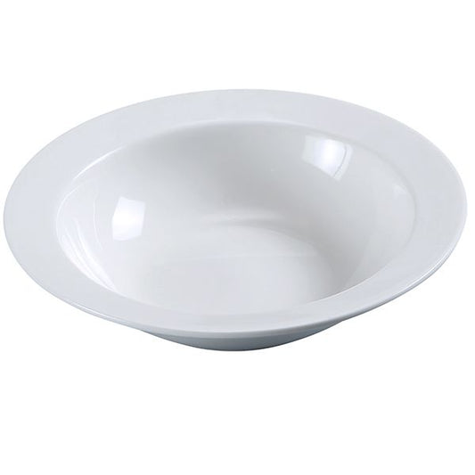 Yanco Grapefruit Bowl PS-10 is perfect for both home and commercial use, ideal for presenting fresh grapefruits, citrus, fruit, or green salads. With a 13-ounce capacity and a 6.5-inch diameter, this bowl features a sleek, elegant white design that complements vibrant dishes. Crafted from durable porcelain, it is dishwasher, microwave, and freezer safe, offering both practicality and style for restaurants, cafeterias, or catering services.