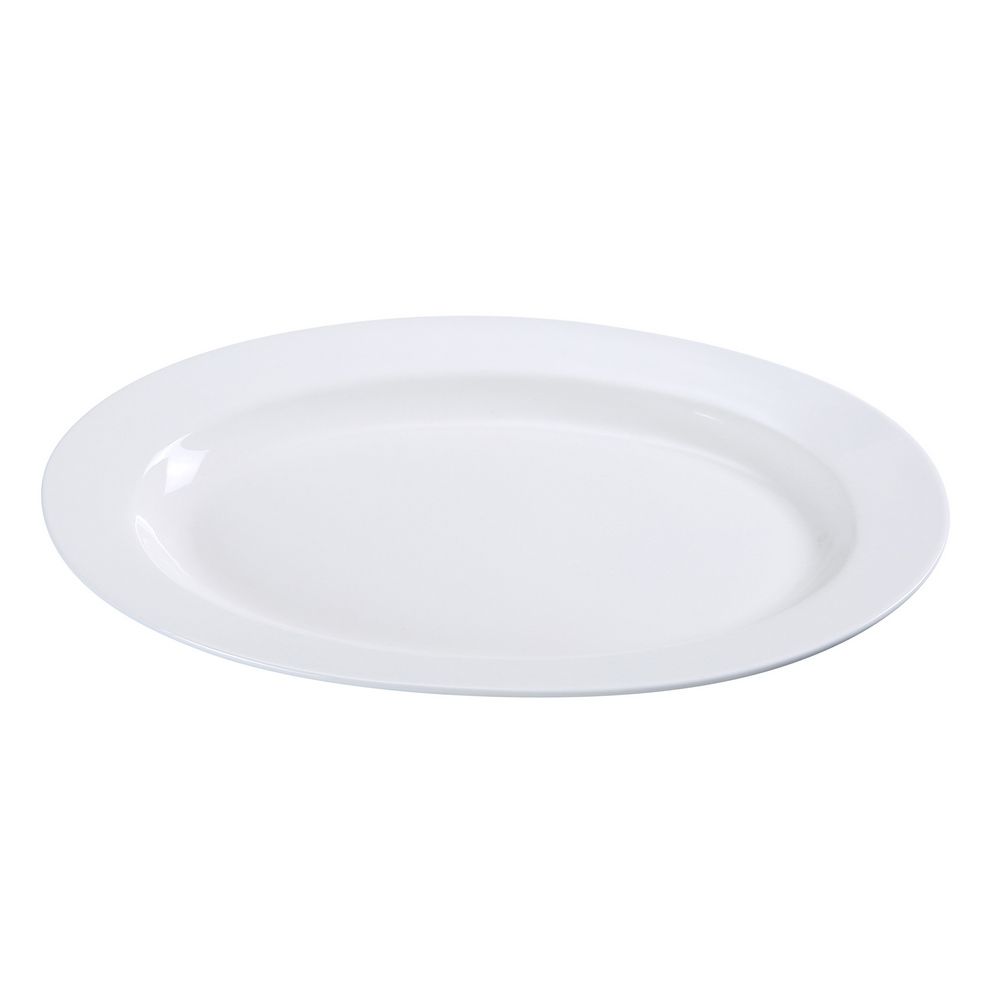 Yanco Oval Platter PS-13 is designed to present main course meals and appetizers with elegance and durability. Crafted from scratch-resistant porcelain, this platter features a wide rim for easy handling and a classic white finish that enhances food presentation. Its sturdy construction ensures long-lasting use, making it an essential addition to restaurants, catering businesses, and hotels. 