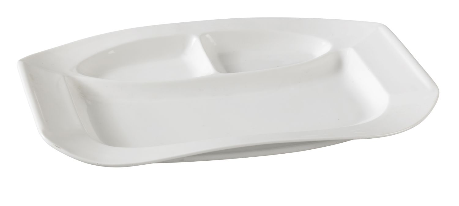Yanco 3-Compartment Plate PS-2012 is designed for those looking for elegant, high-quality tableware for food-serving establishments. Ideal for serving dips, sauces, and desserts, this porcelain dish features a stylish design from the Piscataway collection, ensuring it complements any dining setting. Whether used in restaurants, catered events, outdoor dining areas, or hotels, this dish provides a reliable and versatile solution.