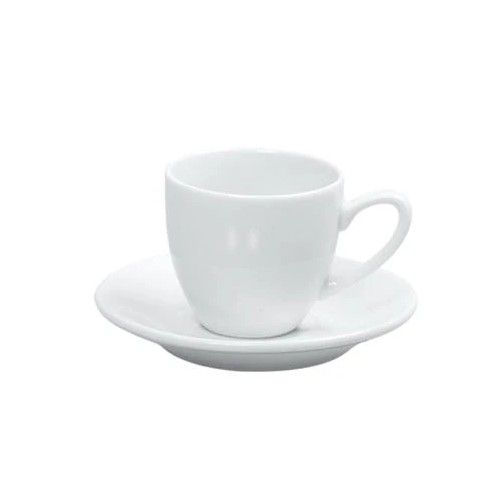 Yanco Espresso Cup PS-35 is a stylish and durable addition to any café, restaurant, or home coffee setup. With a 3.5-ounce capacity, it is ideal for serving single and double espressos or macchiatos. Crafted from high-quality porcelain, this cup is designed to withstand heavy daily use while maintaining its elegant appearance. Its classic white color blends seamlessly with any table setting, and the rounded handle ensures a comfortable grip.