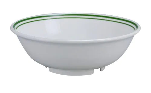 Yanco Deep Rim Soup Bowl PT-507 is a great and affordable restaurant tableware. It is made from durable and reliable melamine material, which makes the bowl look like ceramics. You can use these unique round bowls to serve such dishes like soups, salads, side dishes or other appetizers. Thanks to the elegant Pine Tree collection style, the bowl will perfectly fit any food-serving establishment design. Performed in oriental style, such melamine tableware is an ideal solution for those who choose high-quality