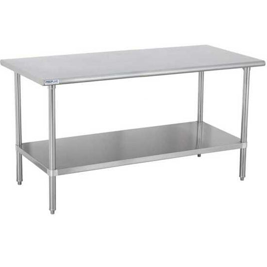 Prepline 36" x 72" stainless steel worktable with undershelf, perfect for heavy-duty food preparation in commercial kitchens.