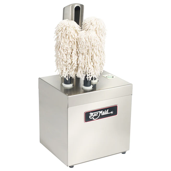 Bar Maid Glass Polisher is an on-demand glassware polishing solution that saves on labor replacement cost and injury claims