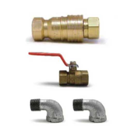 Prepline (3/4" x 36") Easyflex Gas Hose Connector Kit with Quick Disconnect | NSF - Flexible and durable gas connection solution for safe installation of gas appliances in commercial kitchens