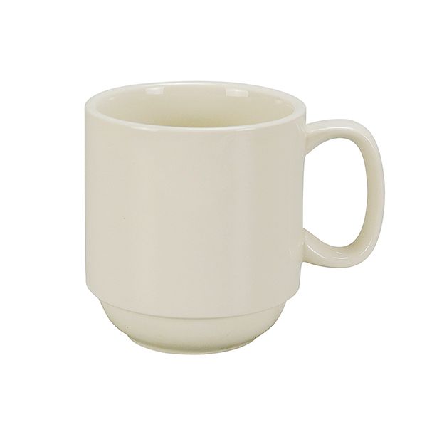 Yanco Prime Mug Stackable RE-12-P is a high-quality porcelain drinkware piece designed for commercial and home use. Featuring a 12-ounce capacity, this mug is perfect for serving coffee, tea, hot chocolate, and more. Its stackable design makes storage convenient, ideal for busy cafes, restaurants, and catered events. The classic American white color complements any table setting, while its durable porcelain construction ensures long-lasting performance.