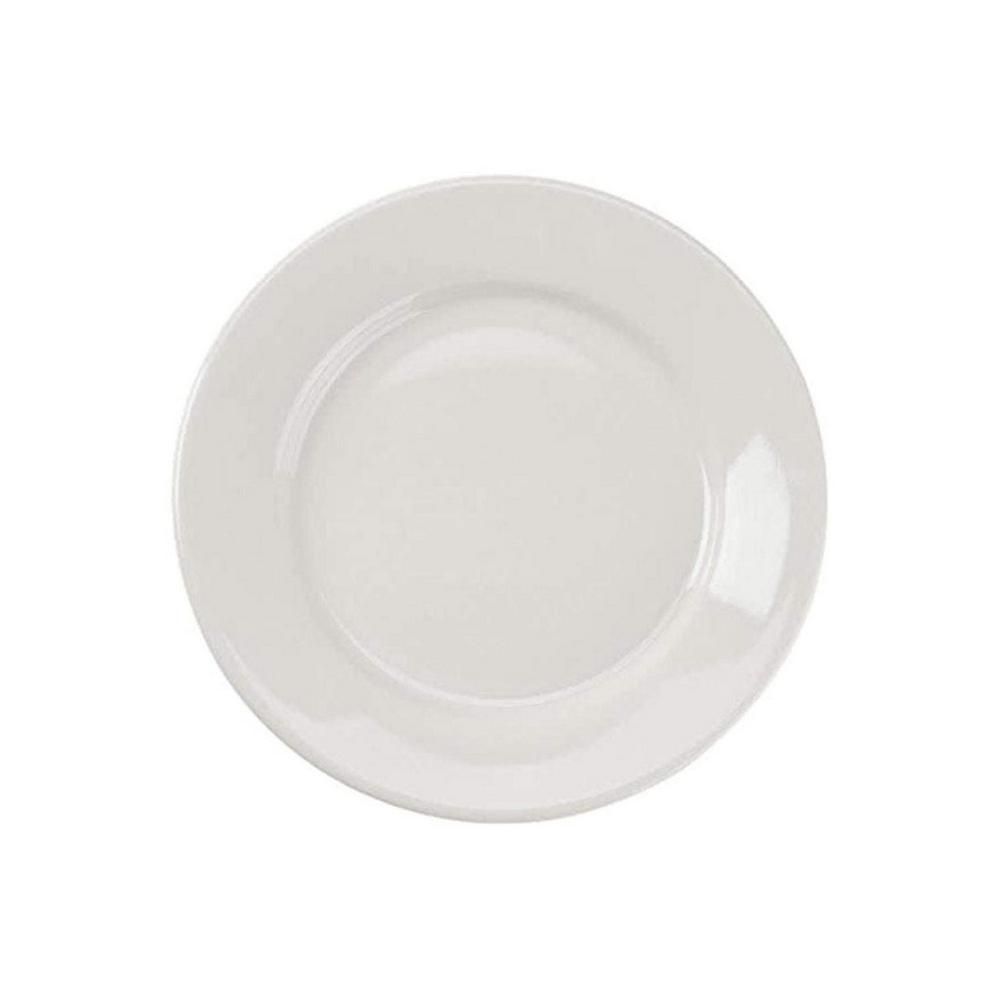Yanco Plate RE-22 is a versatile and durable addition to any dining establishment. Its classic American white color and elegant round shape provide a timeless look that complements both modern and traditional table settings. Made from high-quality porcelain, this plate is designed to handle daily use in restaurants, hotels, catered events, and cafes. With its sturdy construction and ability to withstand high and low temperatures, it is perfect for serving main courses, salads, appetizers, and desserts.