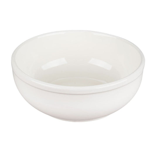 Yanco Nappie RE-24 is a versatile and durable bowl, ideal for serving soups, salads, and side dishes. With a 10-ounce capacity, it provides the perfect portion size while maintaining an elegant and timeless appearance. Crafted from high-quality, scratch-resistant porcelain, this nappie is built to withstand the demands of busy restaurants, hotels, and catering businesses.