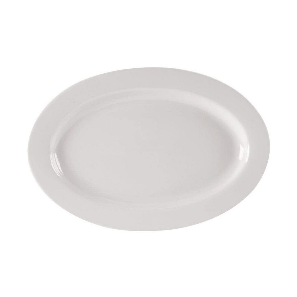 Yanco Platter RE-281 6/Pcs is a stylish and durable addition to any catering or restaurant setting. Measuring 18 inches by 12 inches, this large platter is perfect for serving sharing meals, appetizers, and main courses. Crafted from high-quality porcelain, it is resistant to chips and scratches, ensuring long-lasting use. The classic American white color enhances food presentation, making it an excellent choice for fine-dining restaurants, buffets, and banquet halls.
