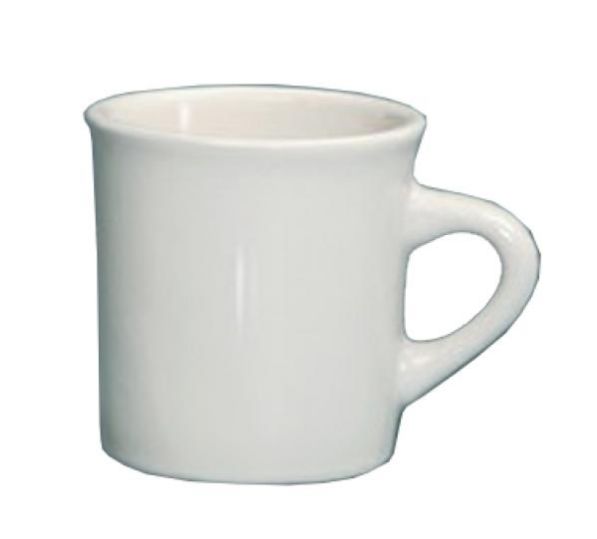 Yanco Mug RE-38 is a durable and stylish choice for serving coffee, tea, and other hot beverages. With an 8-ounce capacity, it is perfect for both casual and upscale dining settings. Crafted from high-quality porcelain, this mug withstands daily use while maintaining its polished, American white finish. The rounded handle provides a comfortable grip, making it an ideal choice for restaurants, cafes, and hospitality establishments.