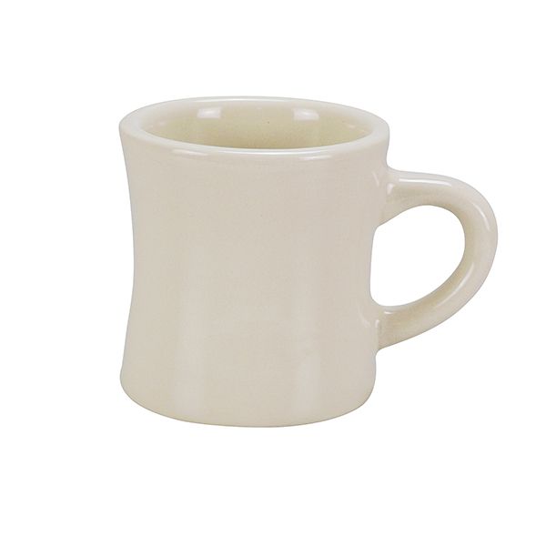 Yanco Hartford Mug RE-75-H combines classic elegance with a practical design, making it a perfect addition to any dining establishment. With an 8-ounce capacity, this mug is ideal for serving coffee, tea, and other hot beverages. Its traditional shape, rolled edges, and a slightly narrowed middle create a refined and comfortable drinking experience. Crafted from durable, scratch-resistant porcelain in a soft American white finish, this set seamlessly blends with both casual and upscale table settings.