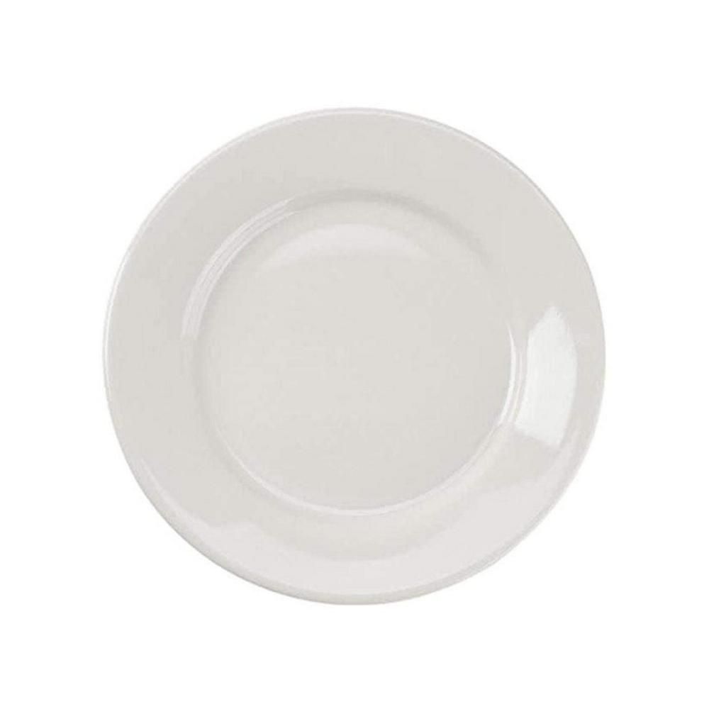 Yanco Plate RE-8 is a versatile and elegant choice for any dining establishment. Its classic American white color and sleek round design make it suitable for both casual and fine-dining settings. Made from high-quality porcelain, this plate is built to withstand daily use while maintaining its stylish appearance. Ideal for serving main courses, appetizers, desserts, and side dishes, it is a practical addition to restaurants, hotels, catered events, and cafes.