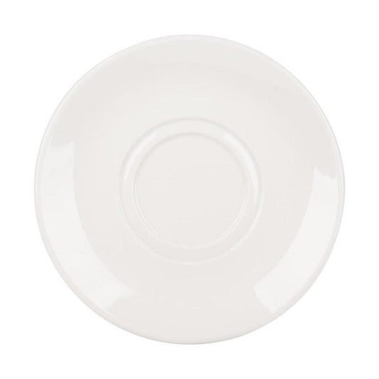 Yanco Saucer for RE-56 RE-57 is designed to complement the Yanco Cappuccino Cup RE-56, creating an elegant and functional set for any occasion. Crafted from high-quality porcelain in a classic American white finish, this saucer enhances the presentation of your coffee service while offering durability for daily use. Its sturdy construction ensures resistance to high temperatures, making it ideal for restaurants, cafés, and fine dining establishments.