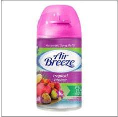 Air Breeze Auto Spray Refill, Tropical Breeze scent, 6.2 Oz can